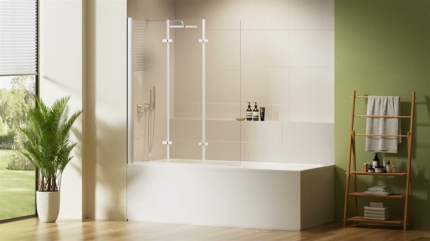 S'AFIELINA Paroi de douche pliante 130x140cm Paroi de Voir les images du produit 7