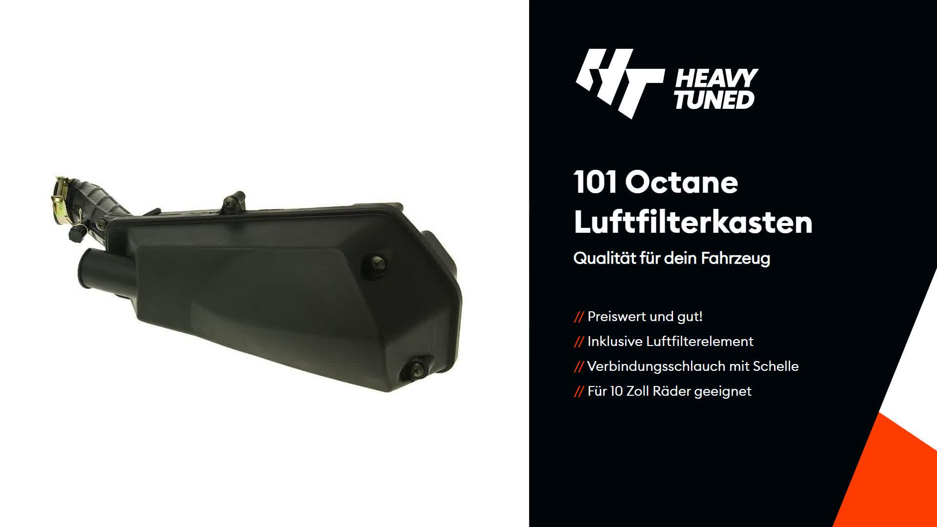 101_Octane Luftfilterkasten 10 Zoll kompatibel mit 139QMB, Produktbild-Vorschau 2