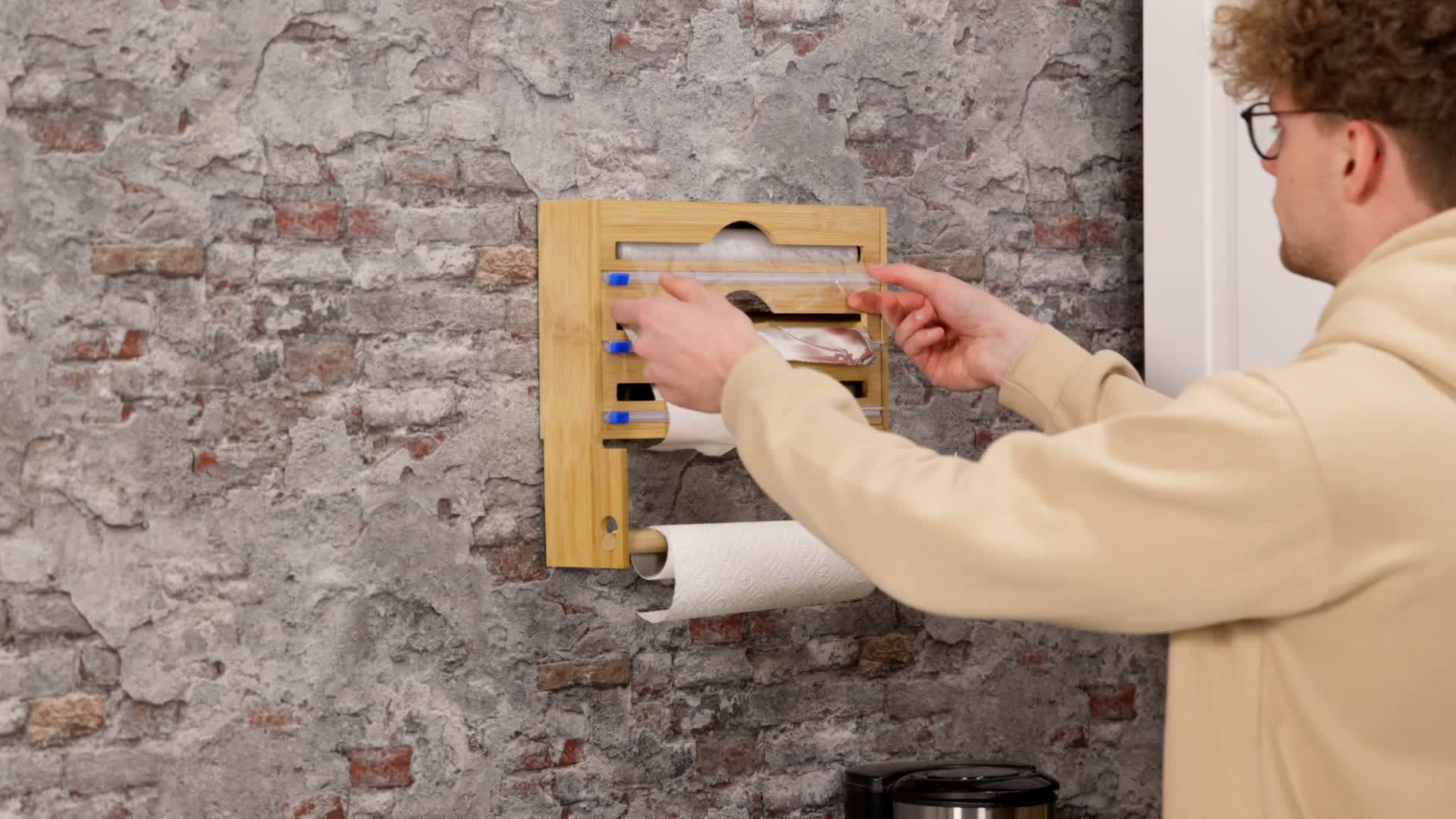 Relaxdays Folienspender mit Küchenrollenhalter, Produktbild-Vorschau 7