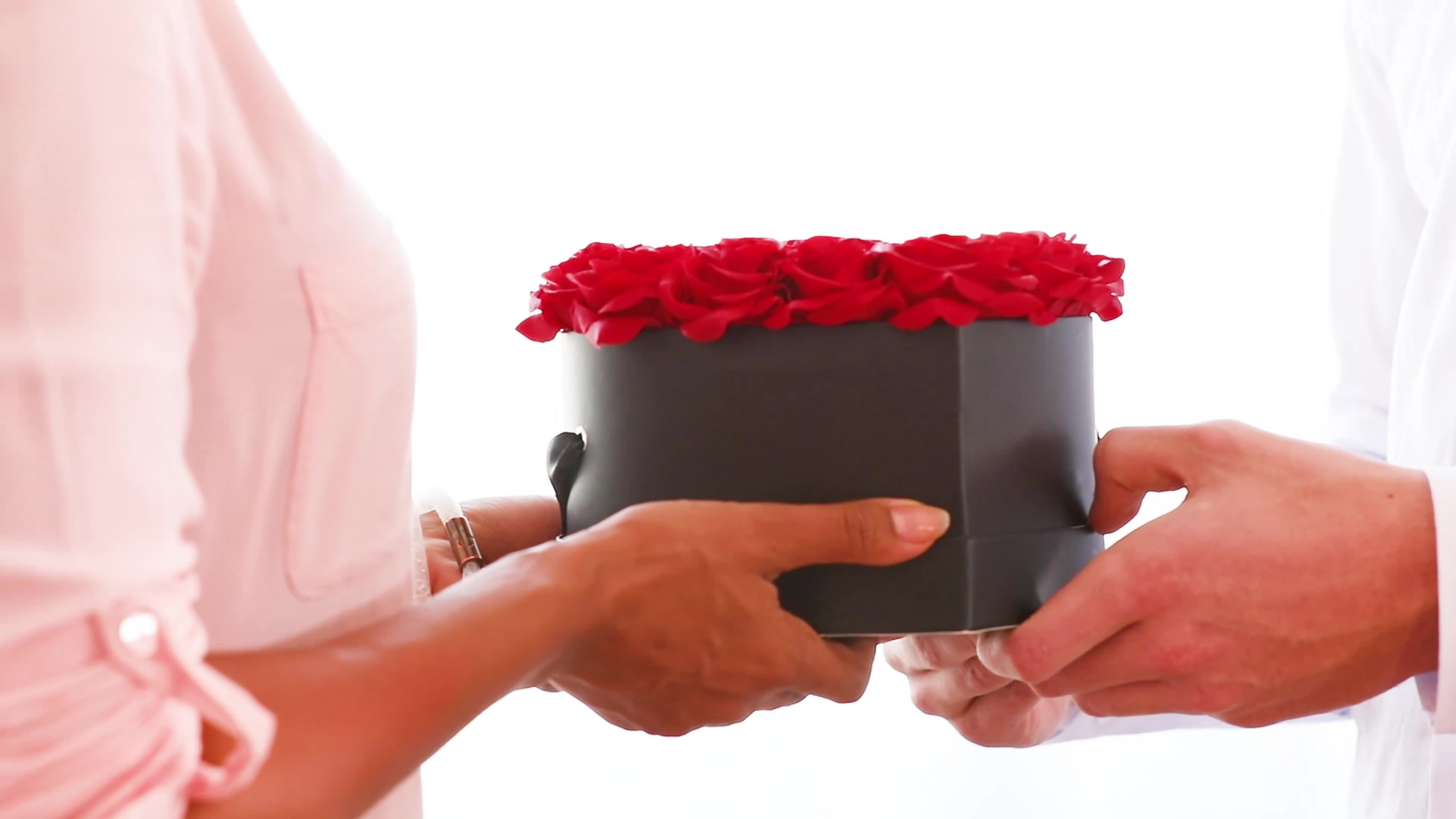 Relaxdays Rosenbox rund, 4 Rosen, stabile Flowerbox weiß, Produktbild-Vorschau 7