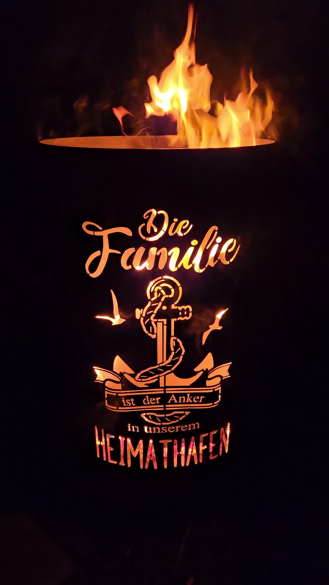 Feuertonne, Feuerkorb – Familie - Die Familie ist der Anker Produktbild-Vorschau 7