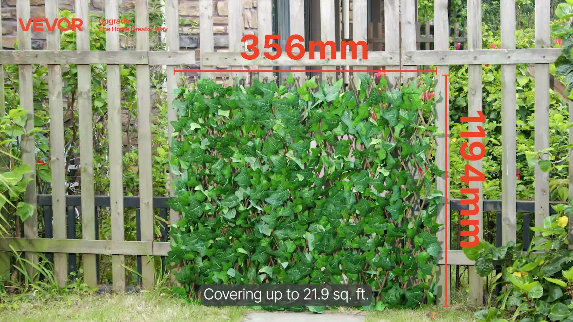 VEVOR Umelý živý plot 63,5 x 320 cm, rastlinná stena, Náhľad obrázku produktu 7