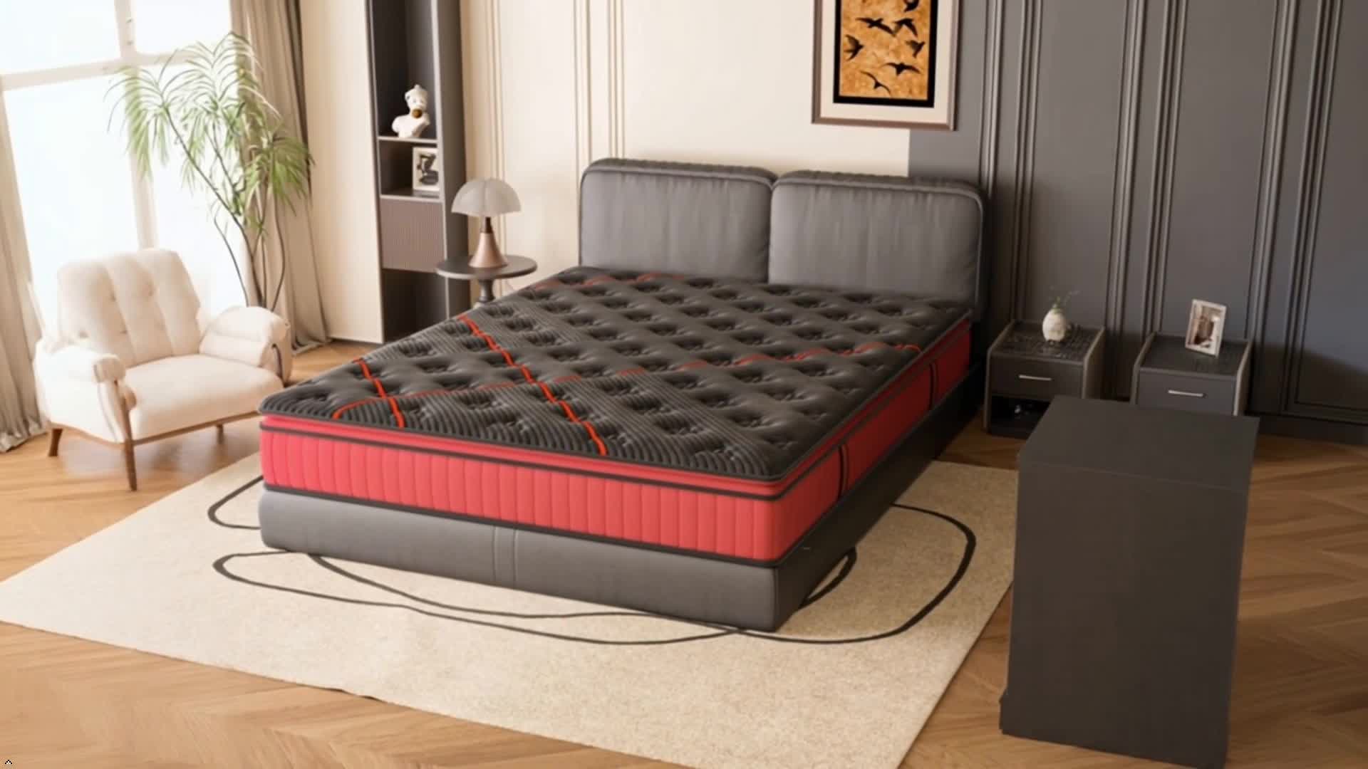 DEWINNER Matelas 160x200 cm, Épaisseur 30 cm, Mousse à Voir les images du produit 7
