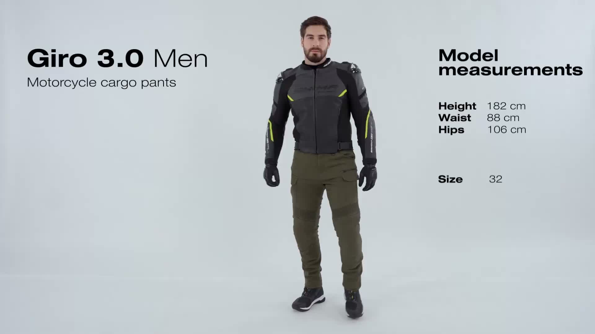 SHIMA Giro 3.0 Motorrad Textilhose, oliv, 34/32 Produktbild-Vorschau 7