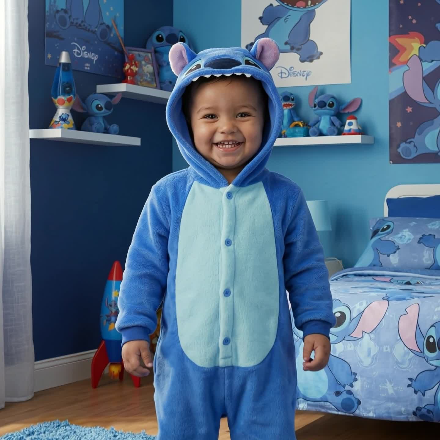 Onesie Kigurumi Romper Schlafanzug Kostüm für Baby Lilo & Produktbild-Vorschau 7