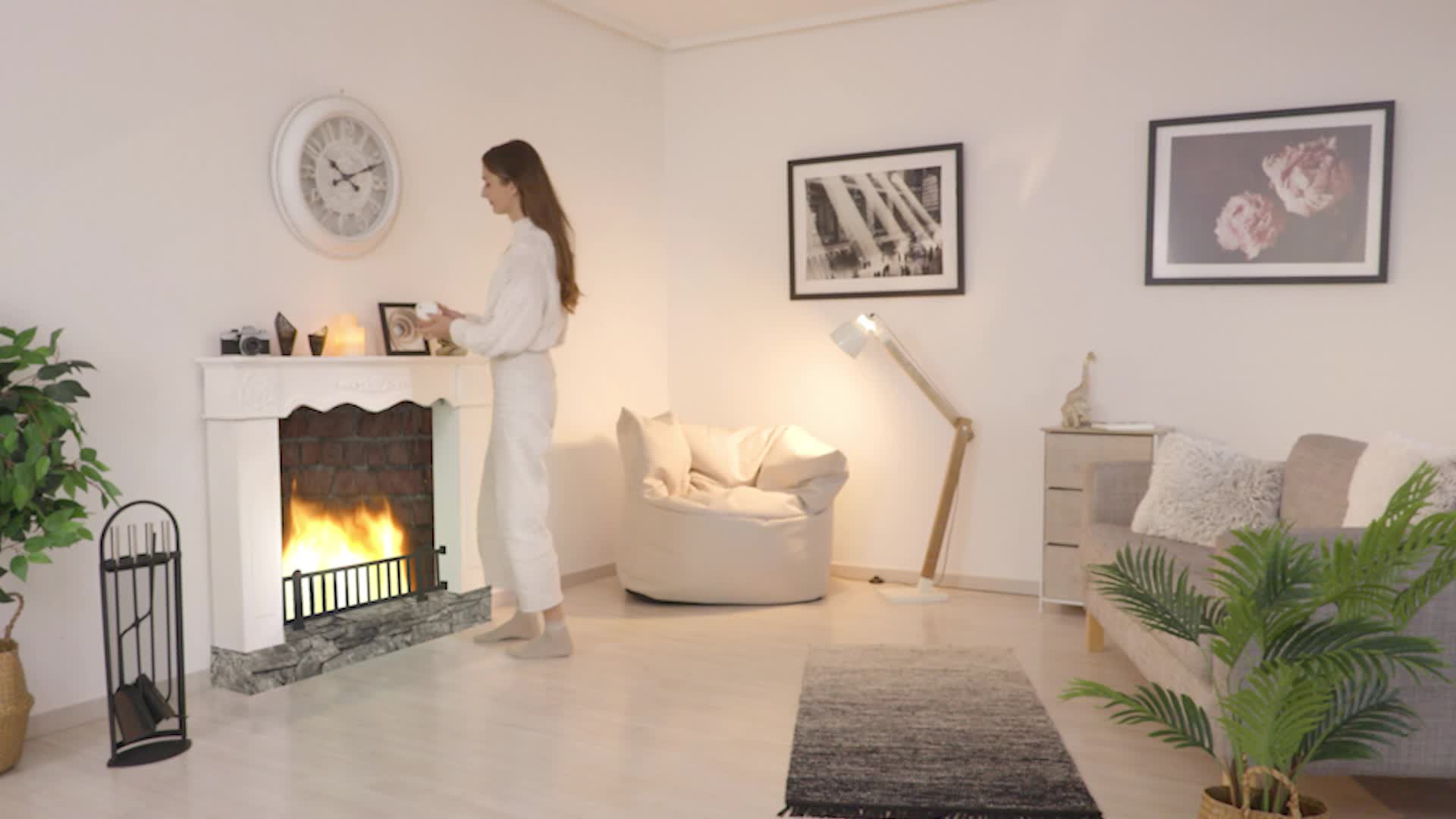 Relaxdays LED Kerzen Echtwachs 3er Set, elektrische Kerzen Produktbild-Vorschau 7