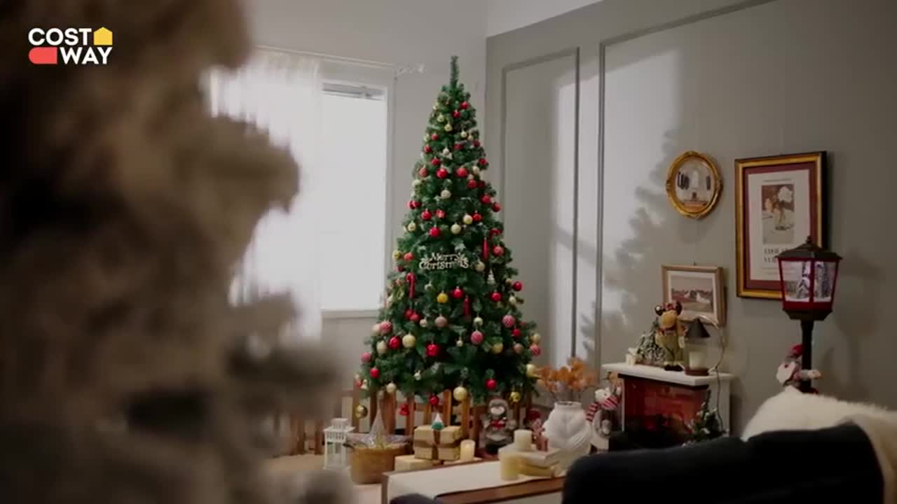 COSTWAY 210 cm Künstlicher Weihnachtsbaum, Tannenbaum mit Produktbild-Vorschau 7