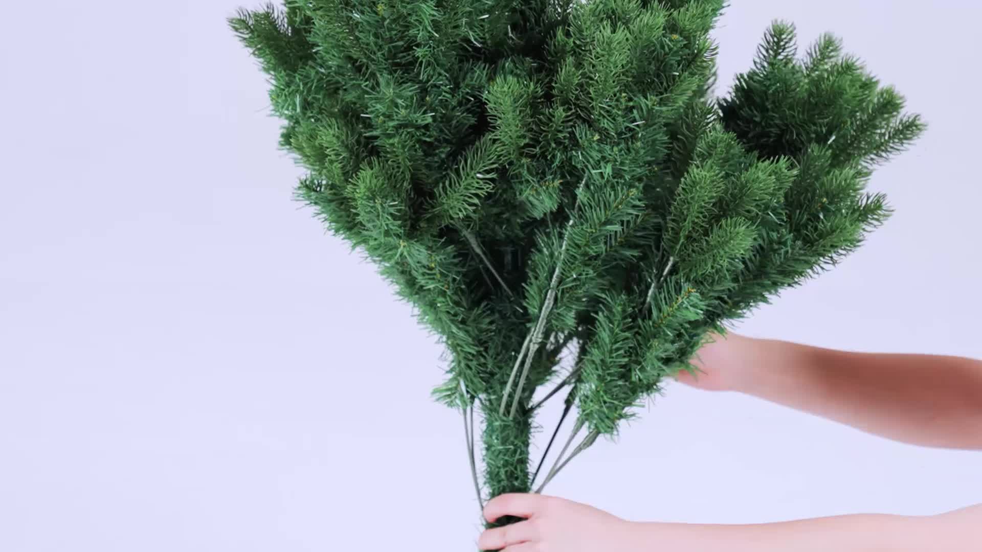 vidaXL Künstlicher Weihnachtsbaum Beschneit 150 cm PVC&PE Produktbild-Vorschau 7