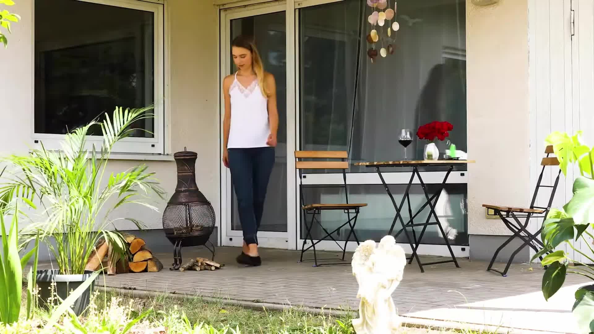 Relaxdays Aztekenofen, Schürhaken, Holzrost, Produktbild-Vorschau 7