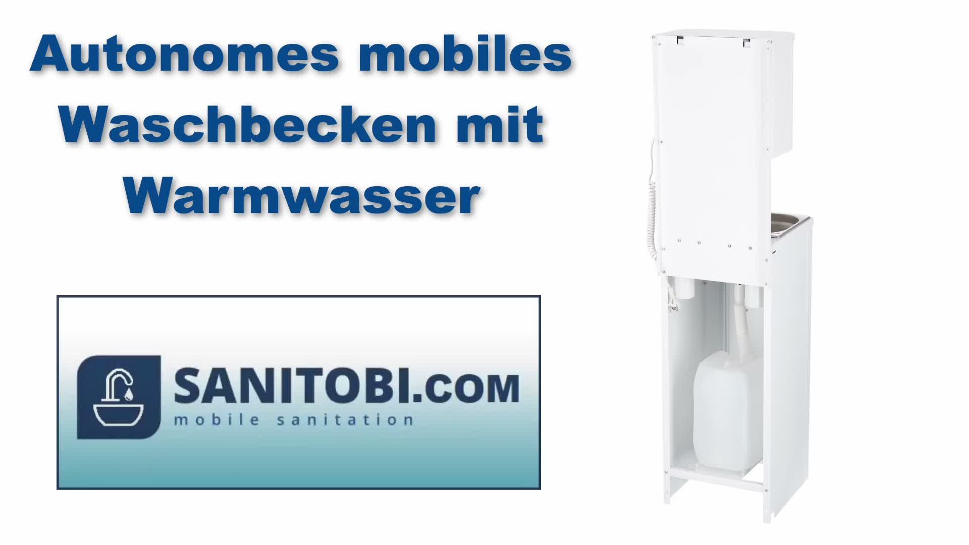 Mobiles Waschbecken mit Warmwasser 50°C | Autark ohne Produktbild-Vorschau 6