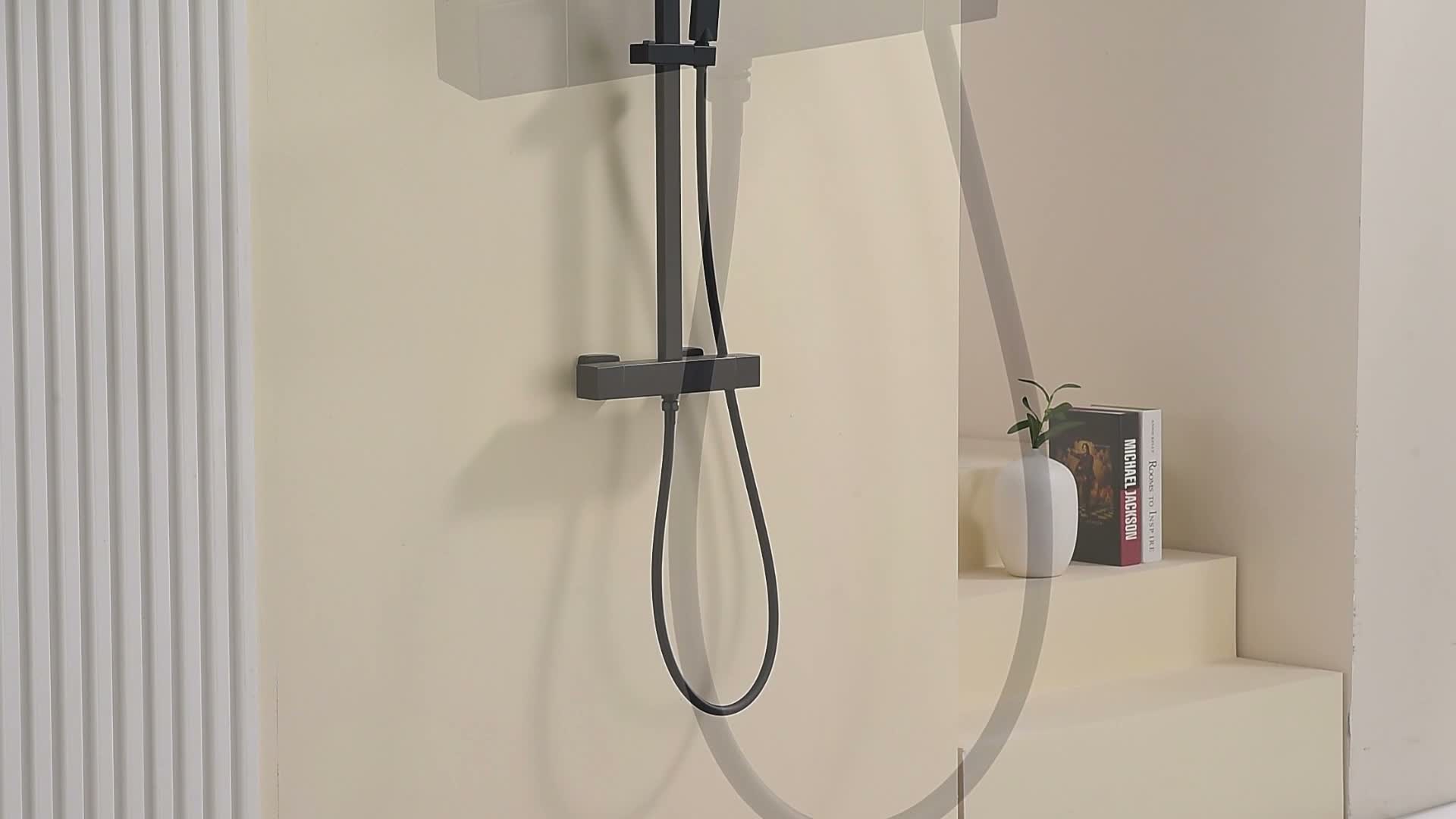 HOMELODY Duschsystem mit Thermostat 38℃ Duscharmatur Produktbild-Vorschau 7