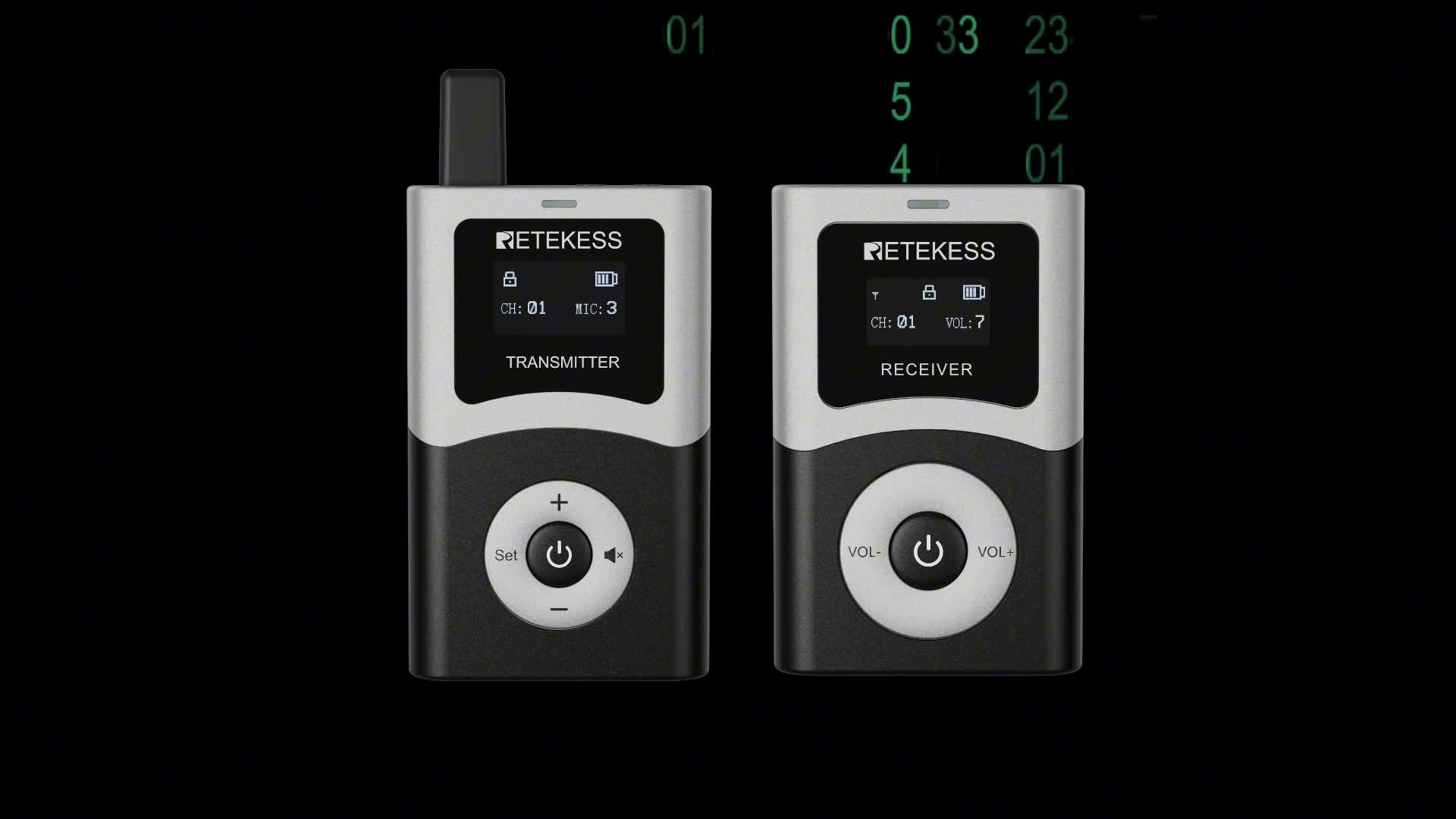 Retekess T130U, systém pro průvodce, audio systém s Náhled obrázku produktu 7