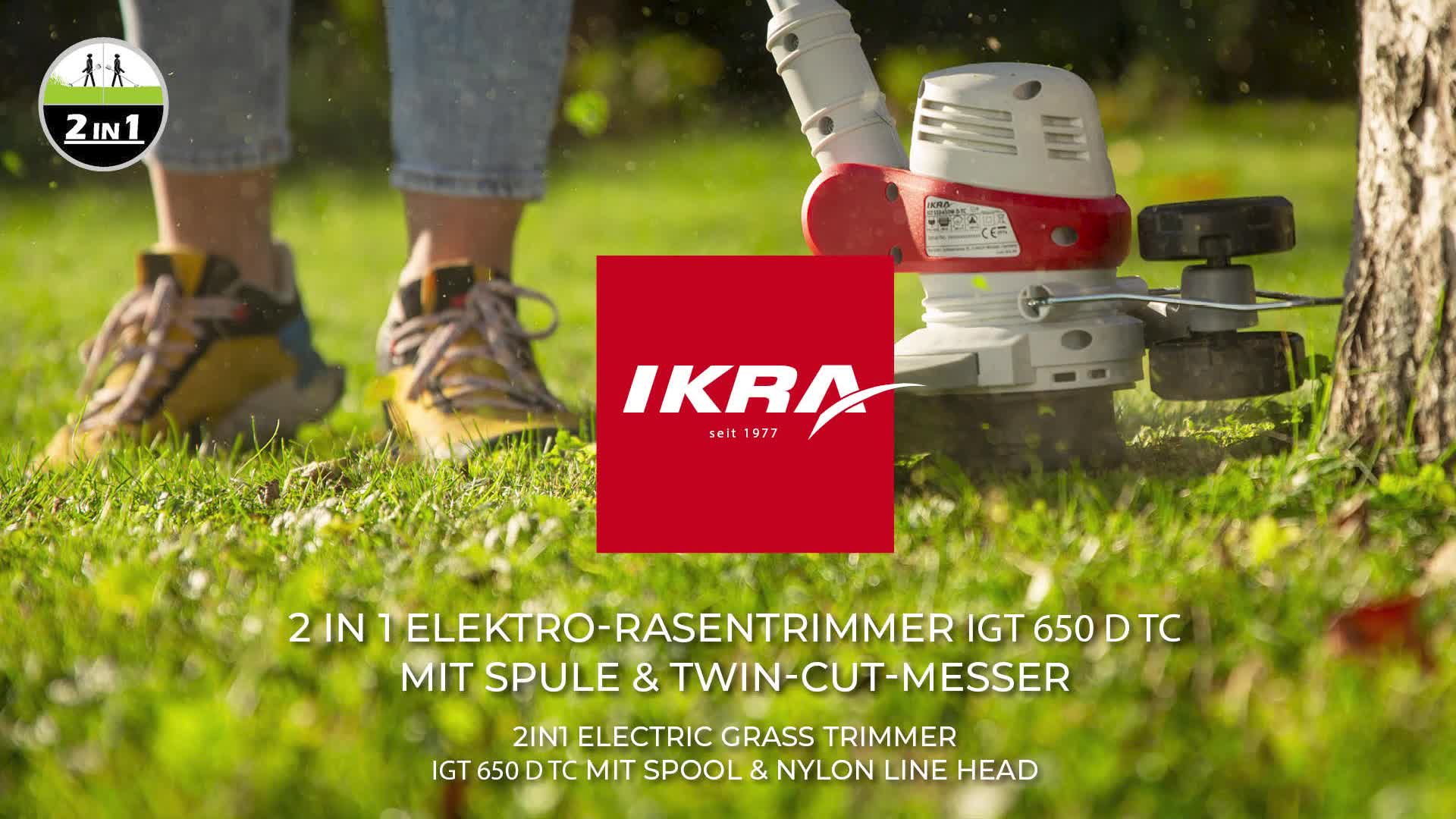 IKRA Elektro Rasentrimmer IGT 650 D-TC| 650 W | 30 cm Produktbild-Vorschau 7