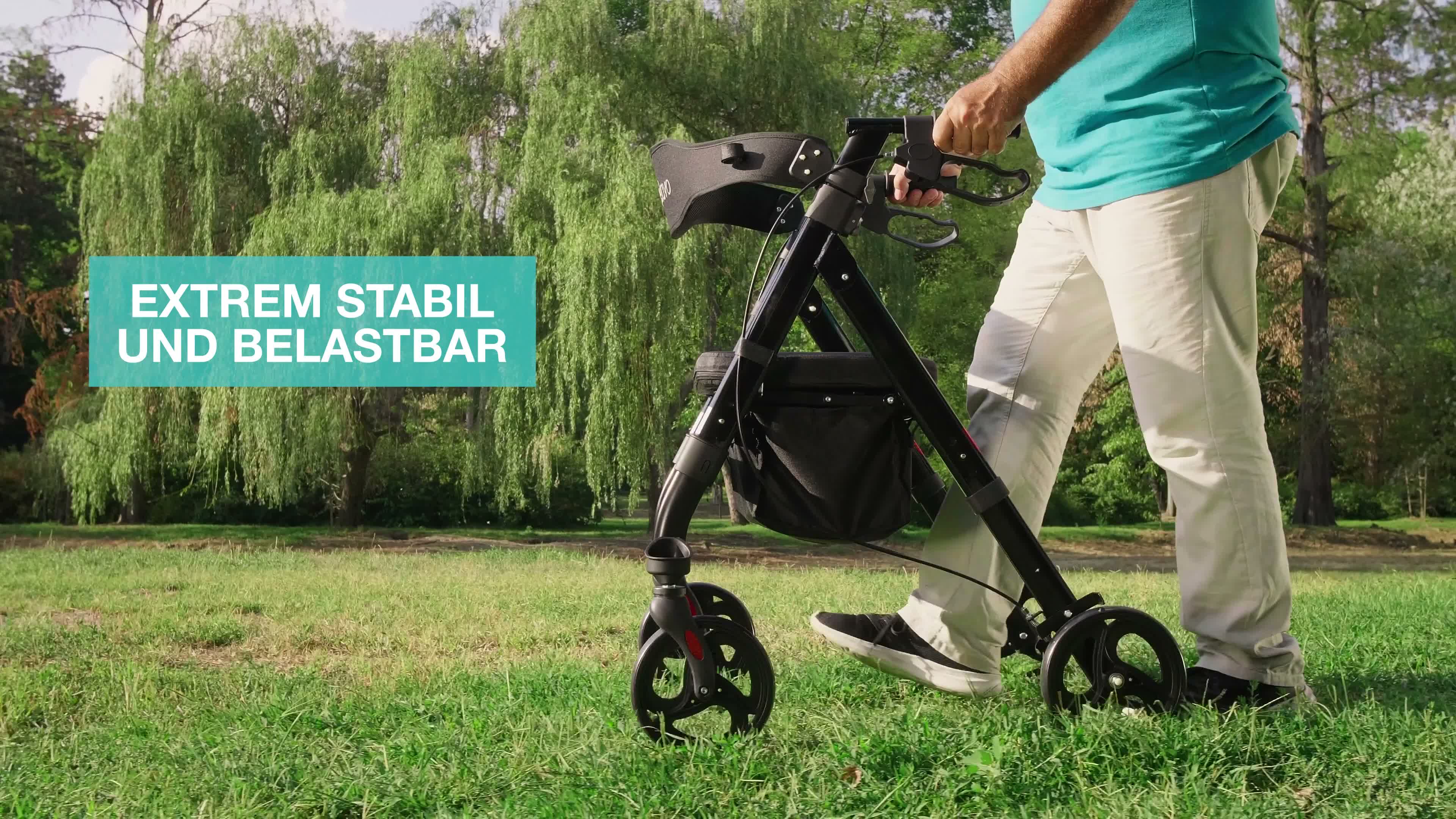 Helavo XXL Rollator extra breit, faltbarer, mit Produktbild-Vorschau 7