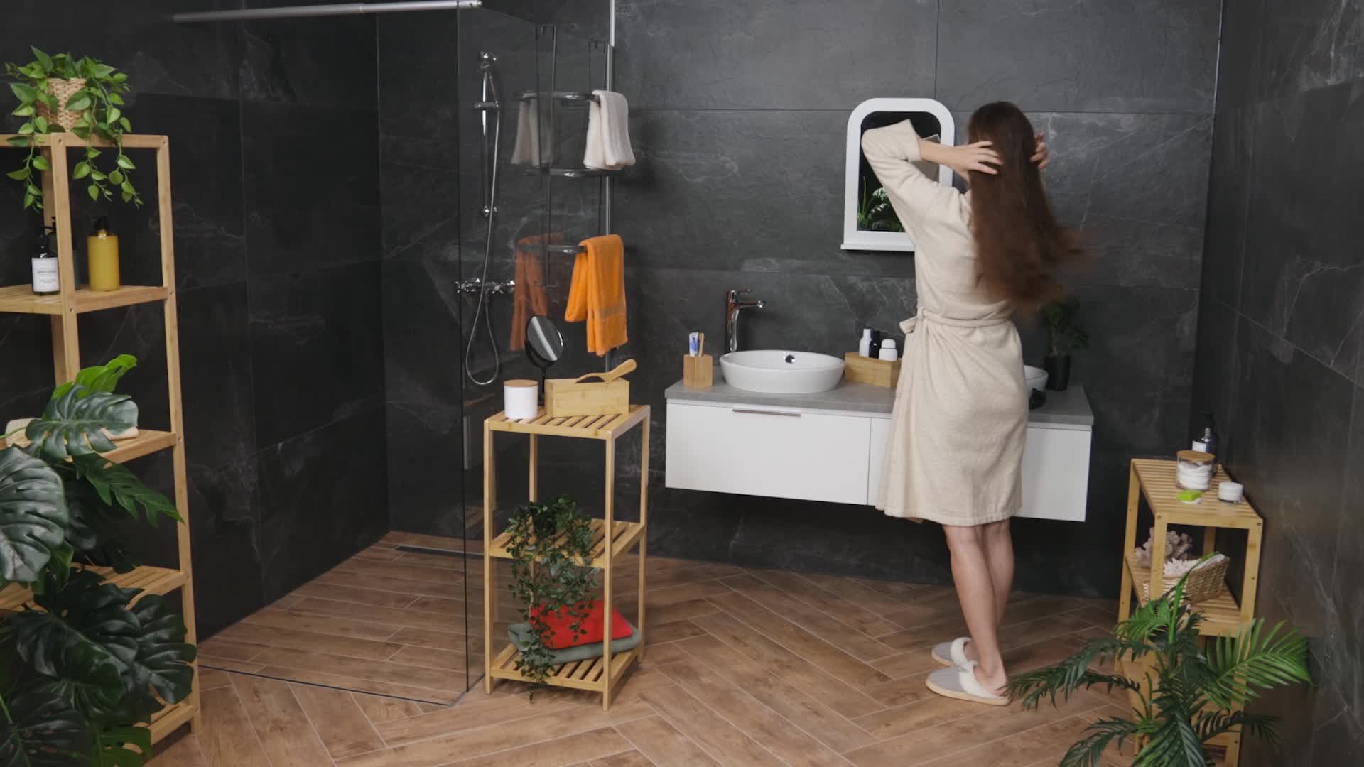 Relaxdays Aufbewahrungsbox Bambus, 2er Set, Ordnungsbox Produktbild-Vorschau 7