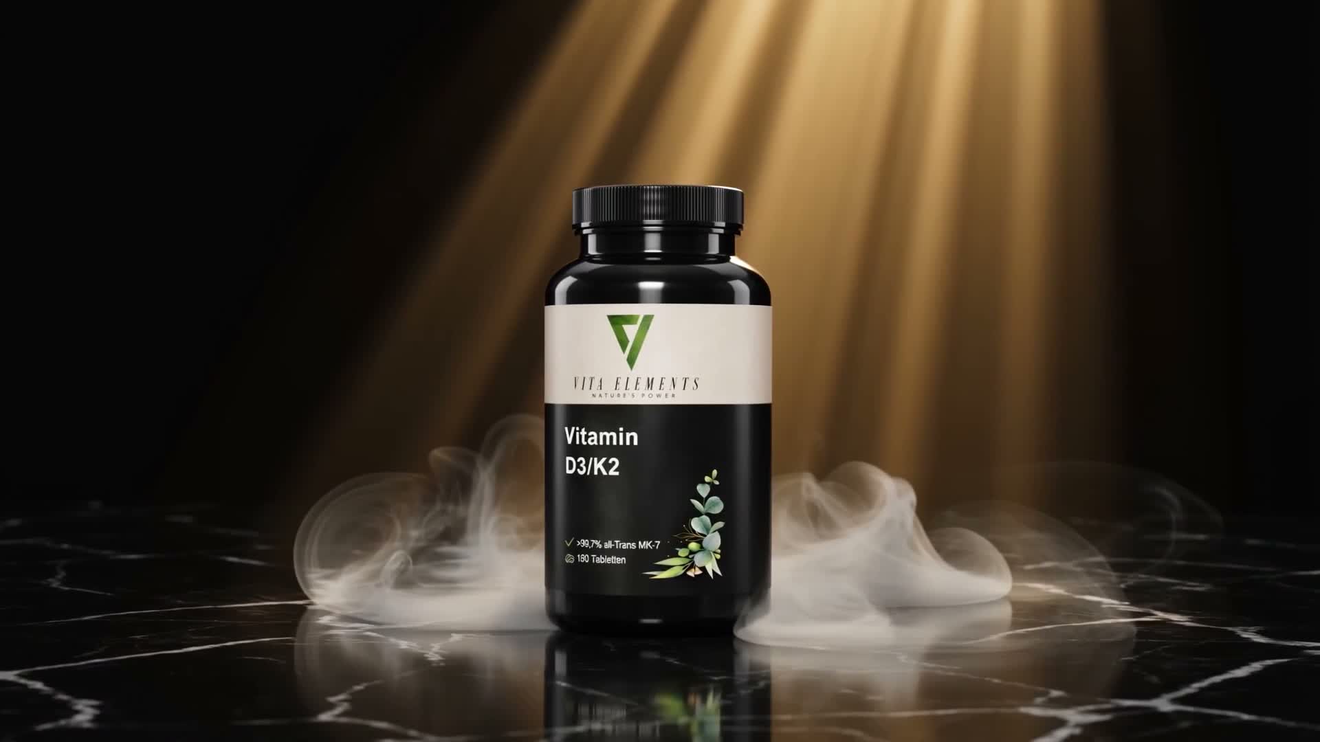 Vita Elements Vitamin D3 K2 Tabletten 180 Stk – Depot, Produktbild-Vorschau 7