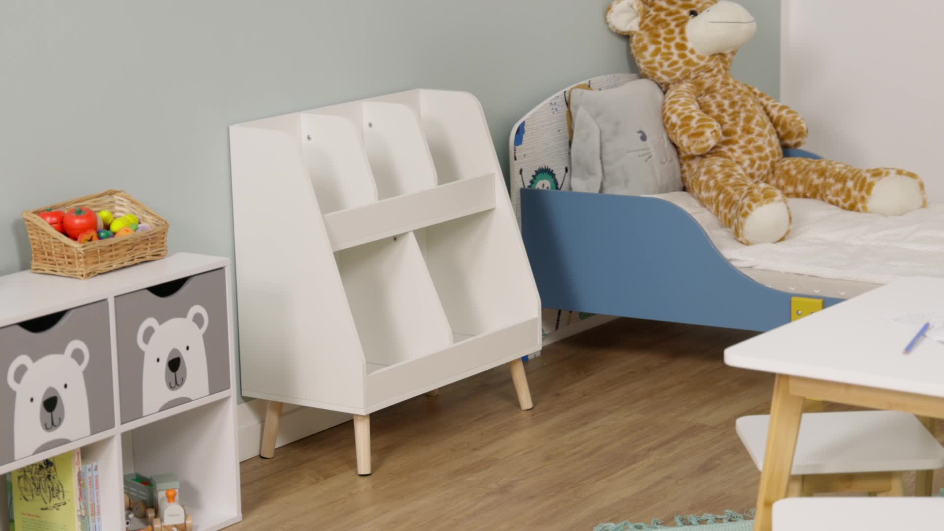 Relaxdays Kinderregal, HxBxT: 66 x 60 x 30 cm, 5 Fächer, Produktbild-Vorschau 7