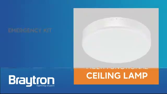 Braytron LED Deckenleuchte Grande Weiß Ø28cm IP54 20W Produktbild-Vorschau 7