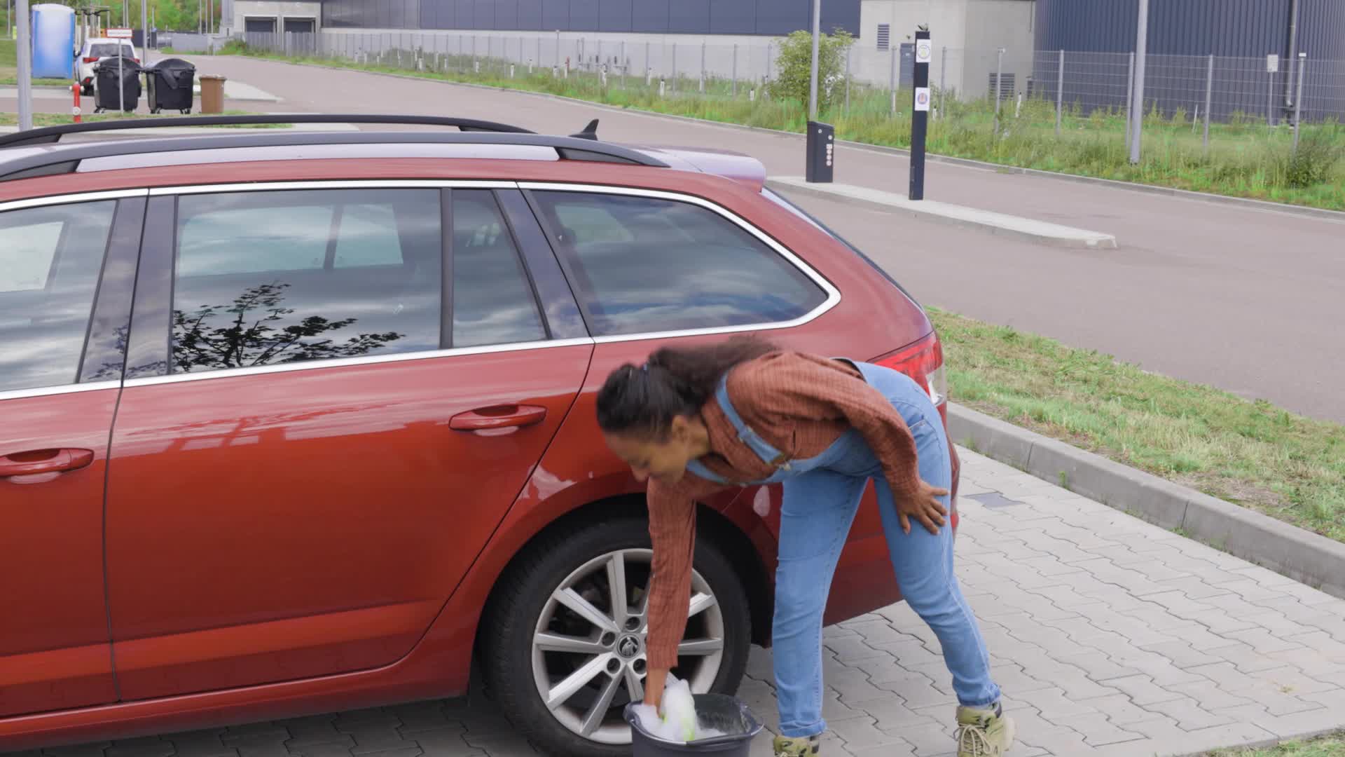 Relaxdays Auto Waschbürste mit Teleskopstiel, 2 in 1, Produktbild-Vorschau 7