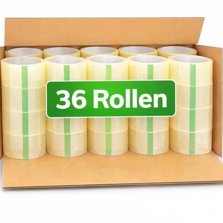 Paketklebeband Transparent 50 mm x 66 m 36 Rollen Produktbild-Vorschau 5