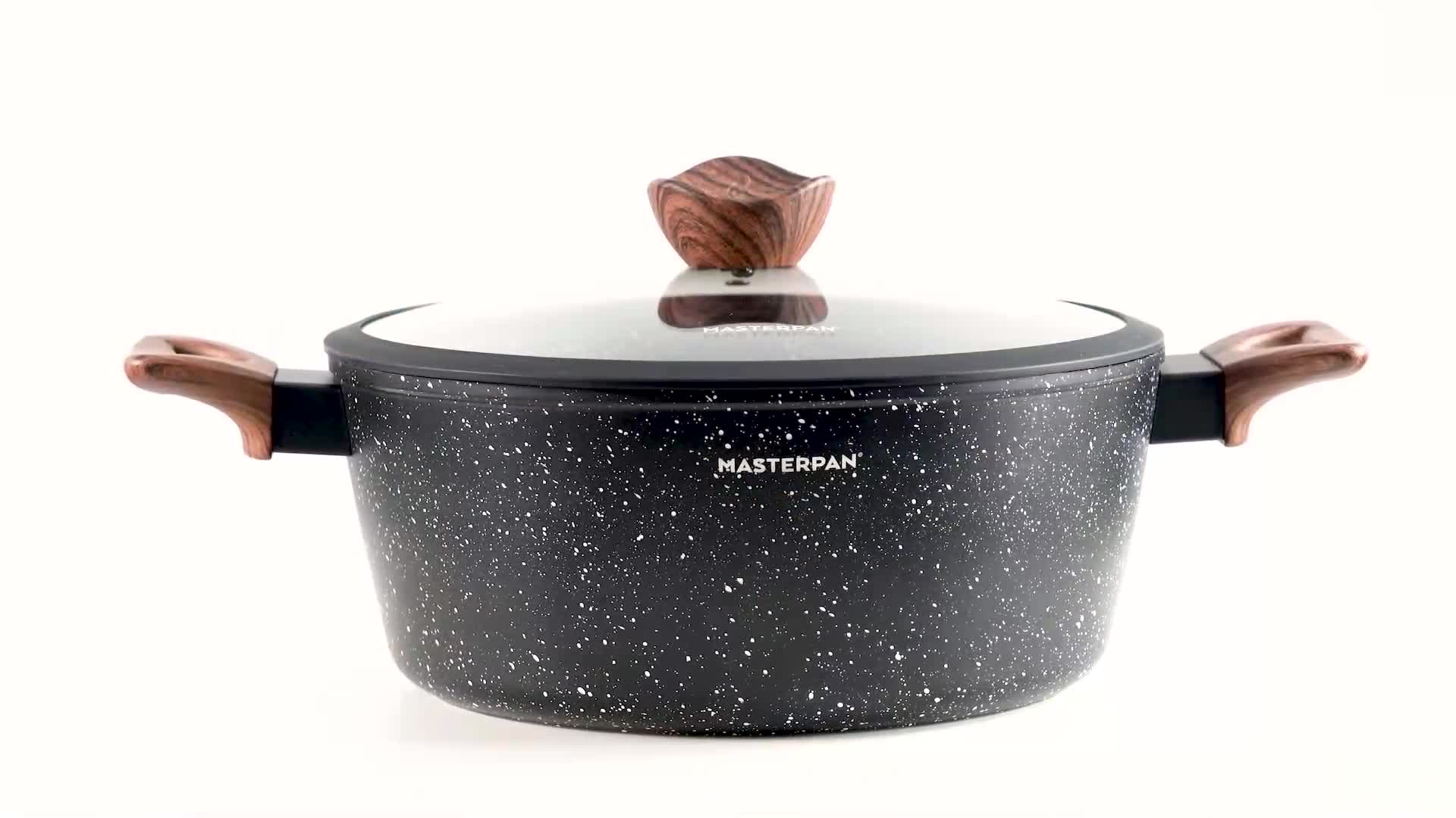 Masterpan 15-teiliges Topfset | schwarze Töpfe | mit Deckel Produktbild-Vorschau 7