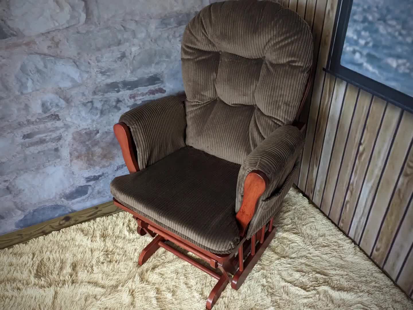 Relaxsessel MCW-C76, Schaukelstuhl Sessel Schwingstuhl mit Produktbild-Vorschau 7