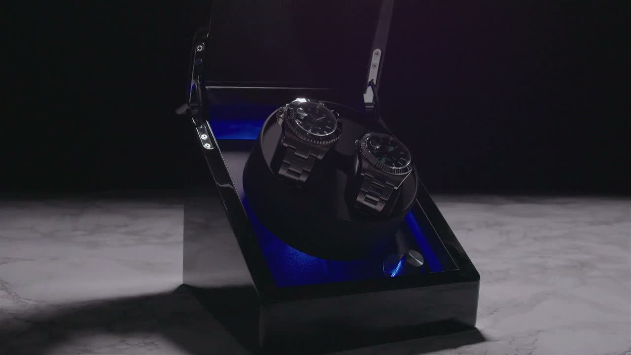 Olvy horlogewinder voor 2 horloges, met een extreem stille Productafbeelding-voorbeeld 7