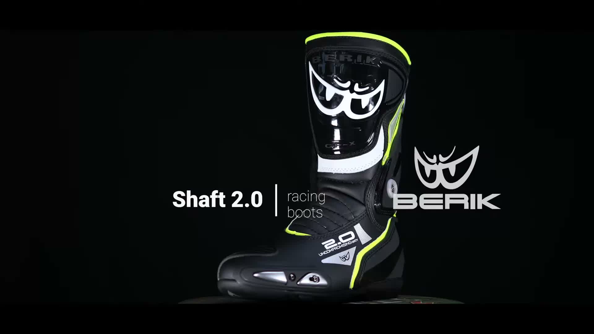 Botas para motocicleta Berik Shaft 2.0, color /amarillo, Vista previa de la imagen del producto 7