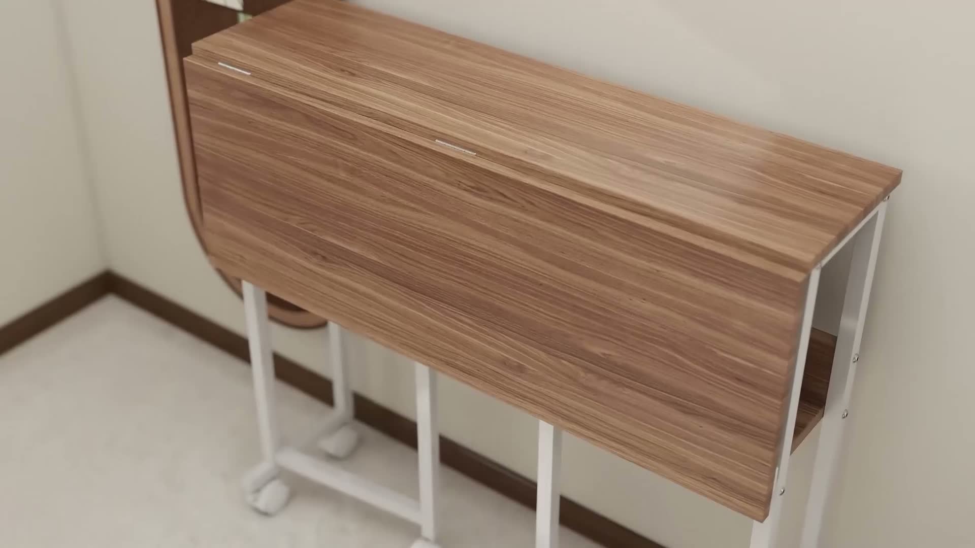 HOMCOM Schreibtisch Klappbar Kleiner 80 cm Produktbild-Vorschau 7