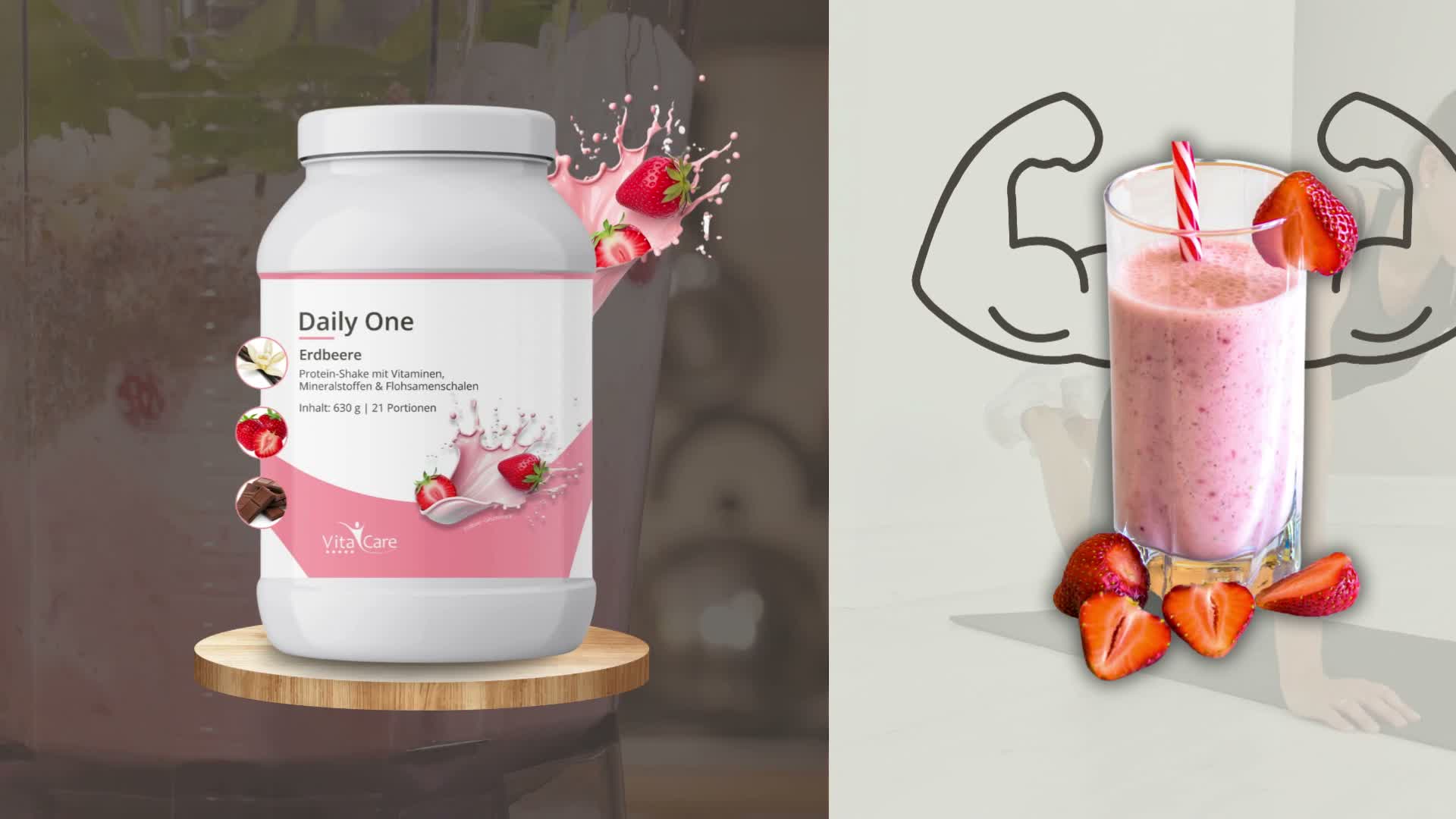 Daily One Protein-Shake Schokolade 630g - Produktbild-Vorschau 7