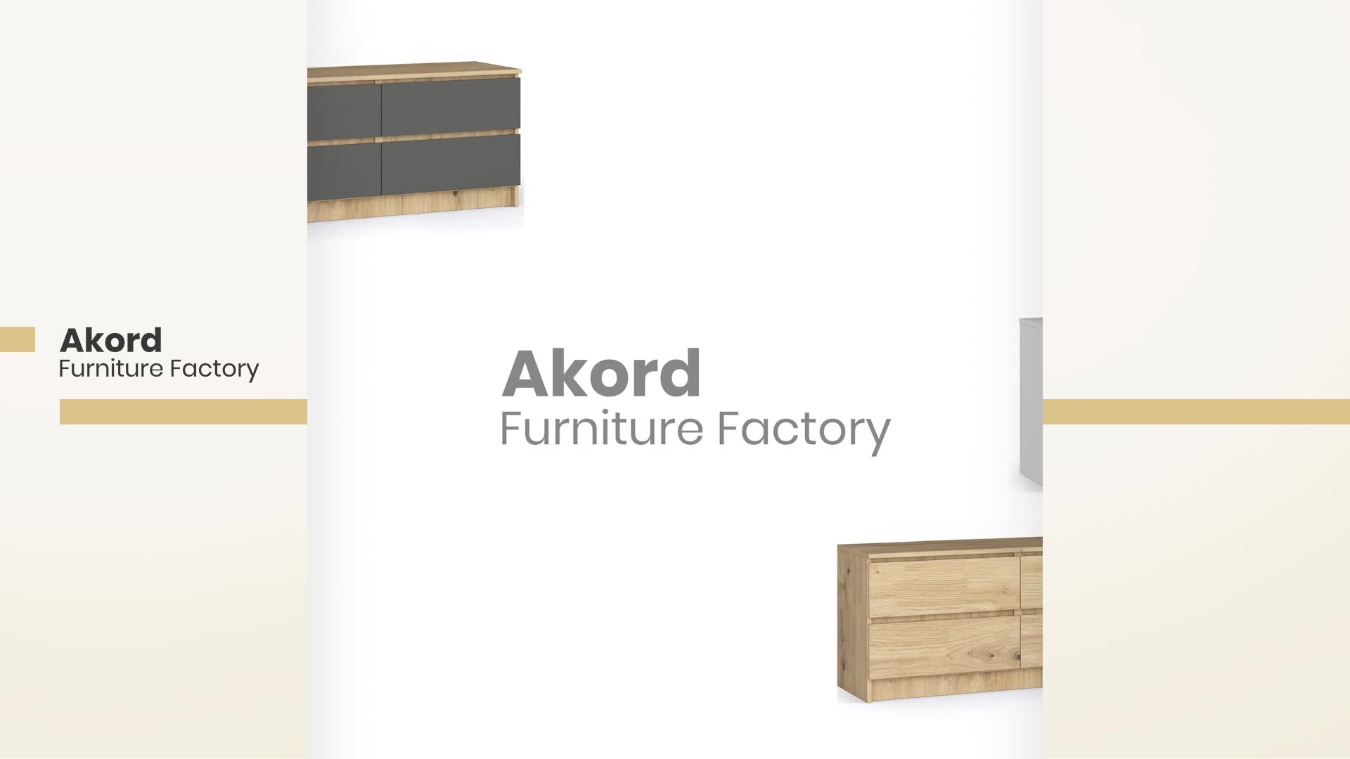 Kommode AKORD K120 Weiß 120 cm 4 Schubladen B120 x H55 x Produktbild-Vorschau 7