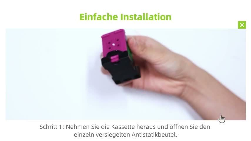 2er 302XL ersetzt für HP 302 Druckerpatrone Deskjet 3630 Produktbild-Vorschau 7