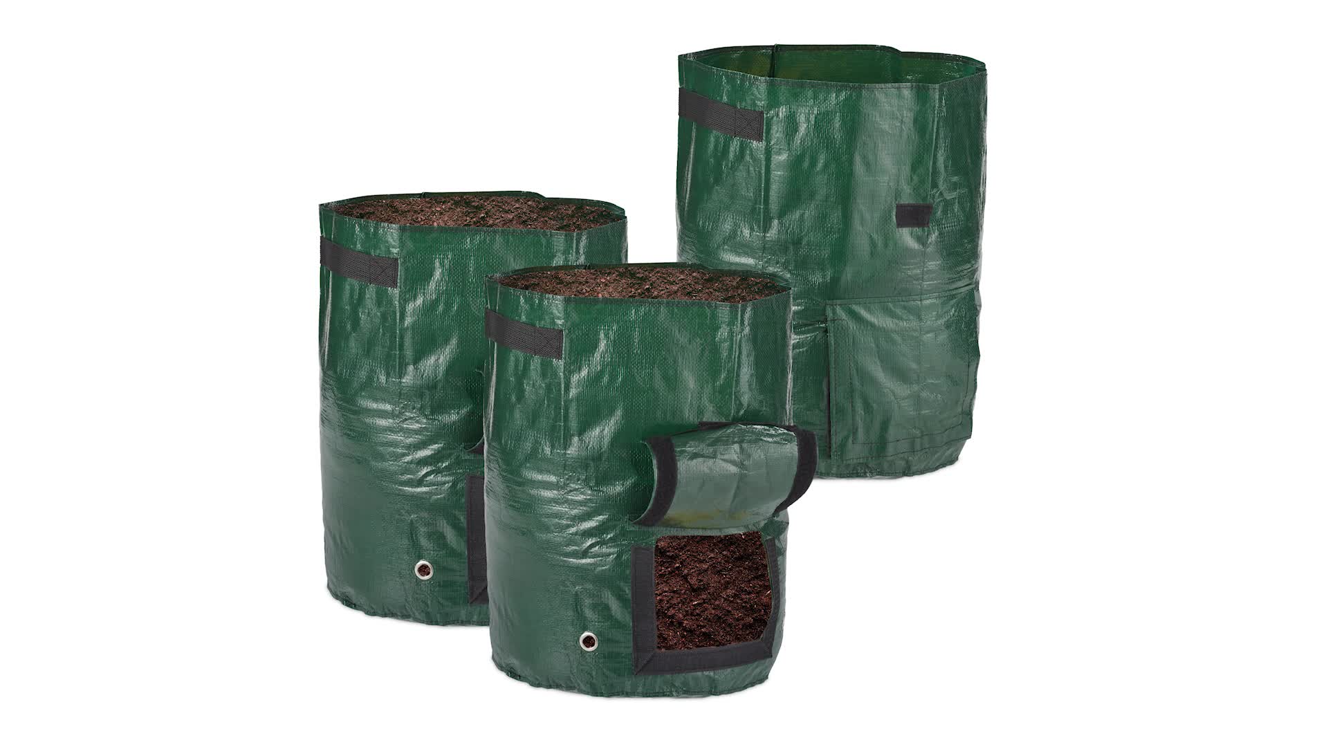 Relaxdays Kartoffel Pflanzsack 3er Set, Kartoffelsack mit Produktbild-Vorschau 7