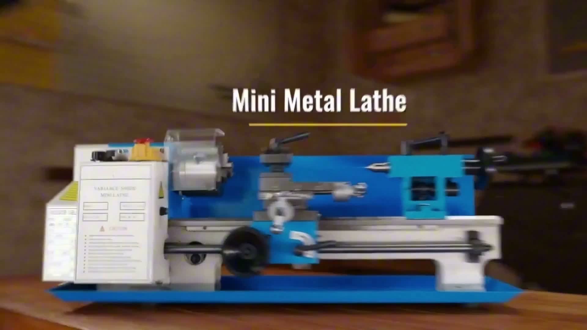 SucceBuy Mini-Metall-Drehmaschine 7x12 Zoll Präzision Produktbild-Vorschau 7
