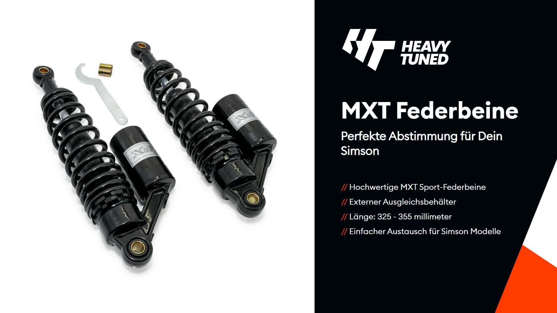 Maxtuned Federbeine Stoßdämpfer Satz 325-355mm, externer Produktbild-Vorschau 7