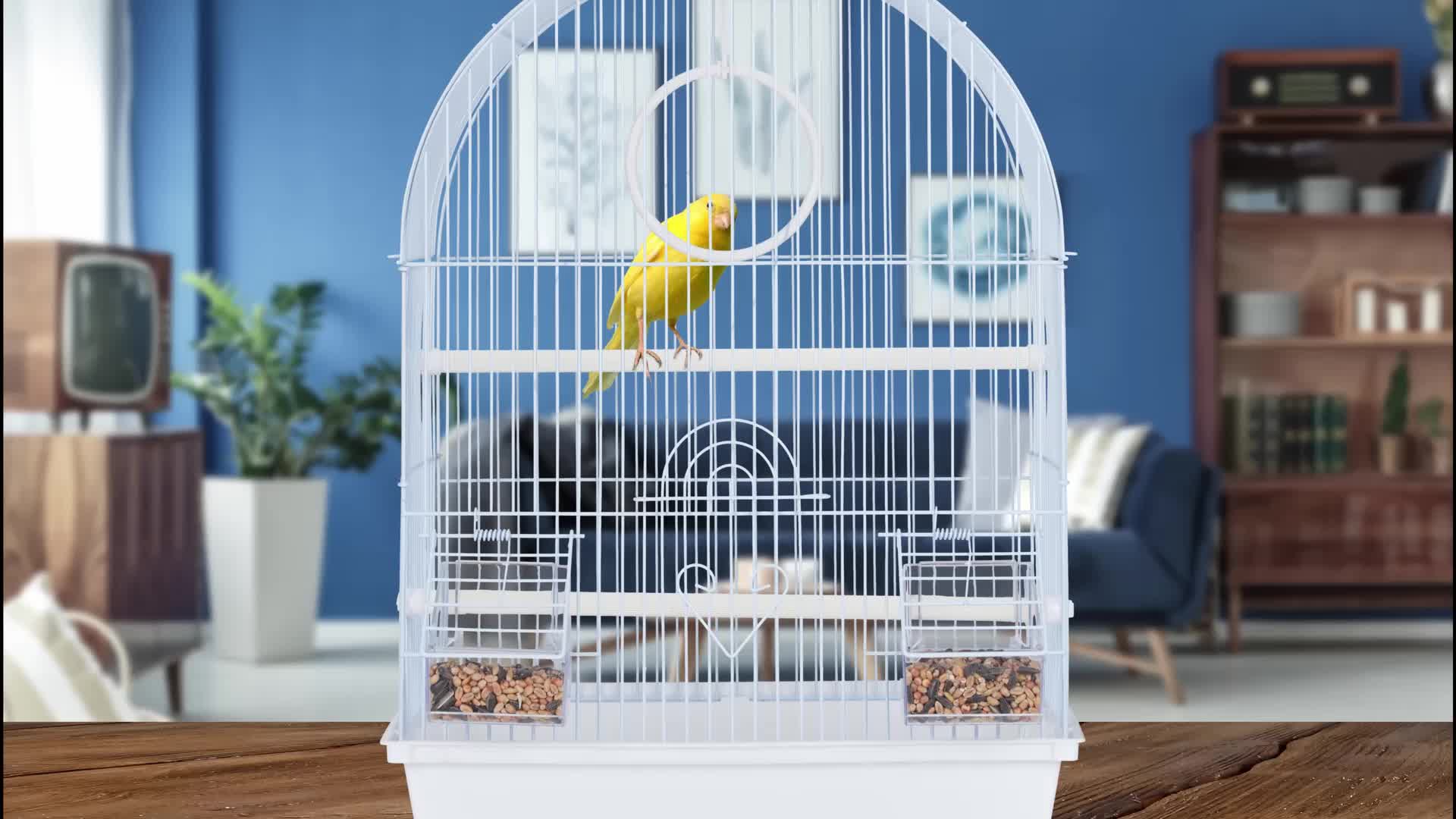 Relaxdays Vogelkäfig, Käfig Kanarienvögel & Zebrafinken, Produktbild-Vorschau 7