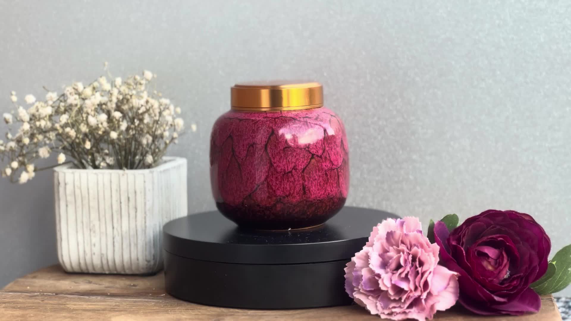 Luxe mini-urn van 210 ml, gemaakt van keramiek, geschikt Productafbeelding-voorbeeld 5