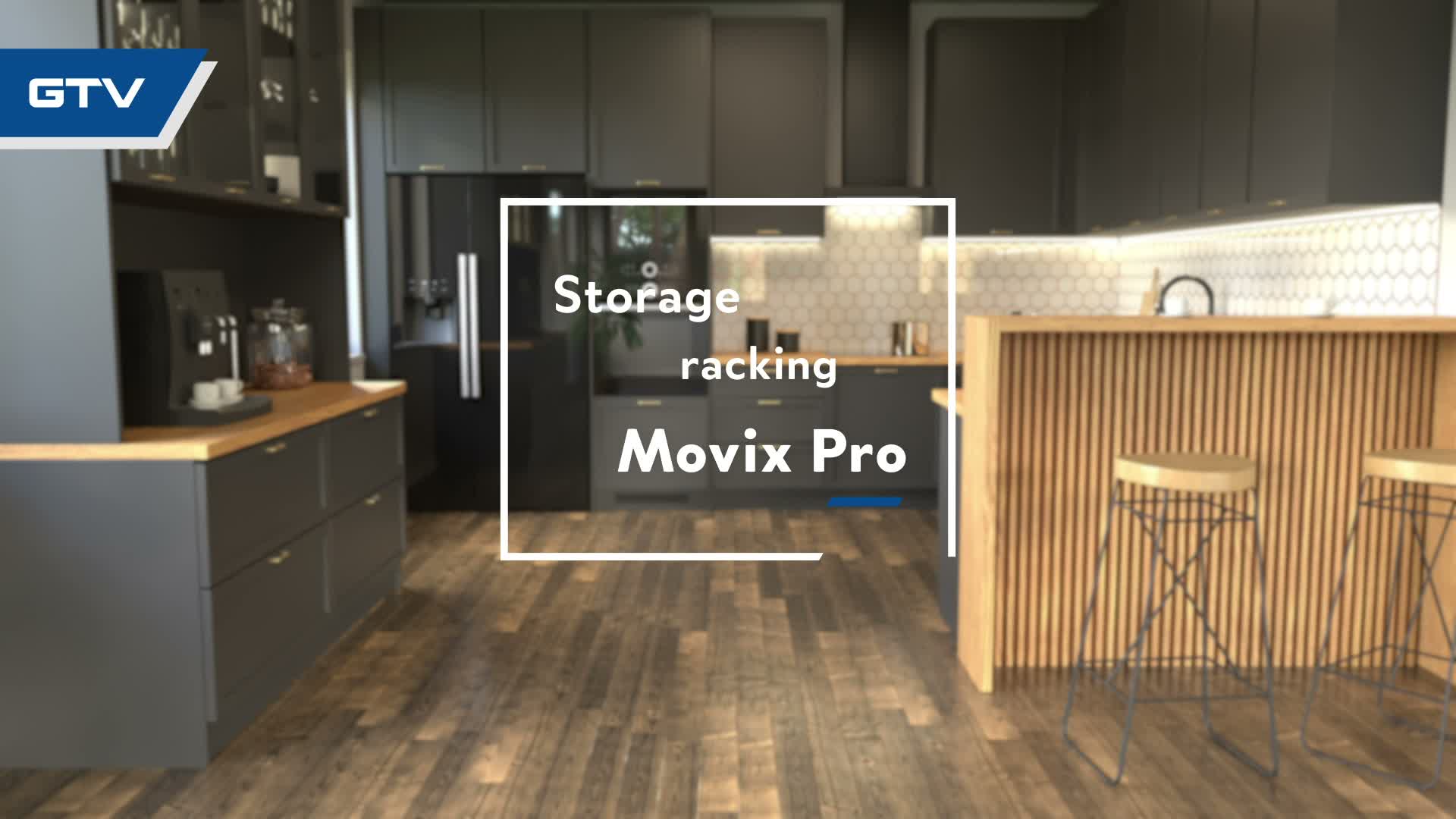 GTV - Eckauszug MovixPro für Schrank 450 mm anthrazit RAL Produktbild-Vorschau 7