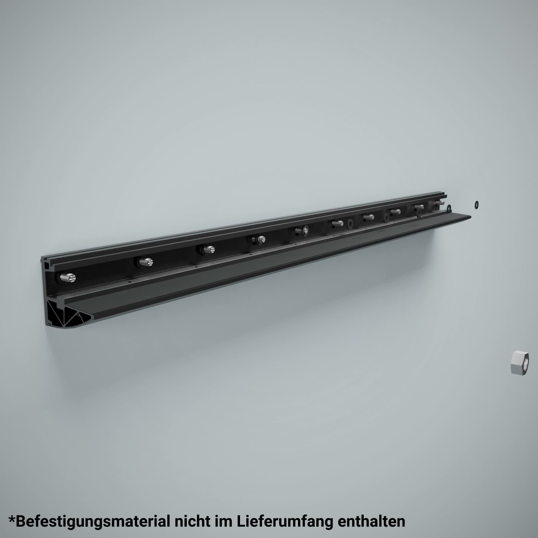 Glasvordach 140 x 90 cm VSG 8,76 mm klar Türvordach Produktbild-Vorschau 7