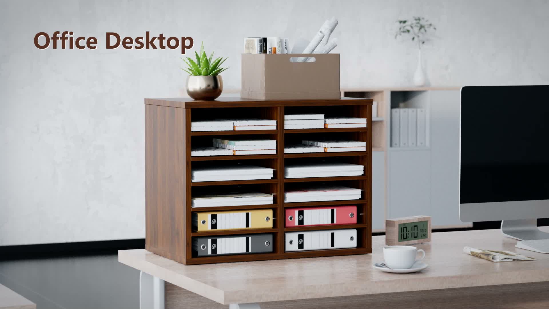 VEVOR Briefablage Schreibtisch Organizer 520 x 305 x 410 Produktbild-Vorschau 7