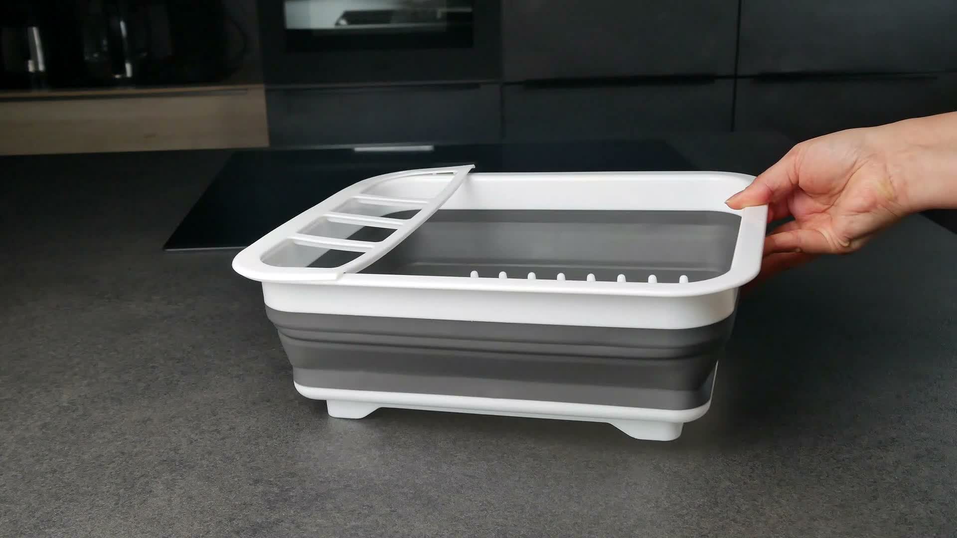 Intirilife zusammenklappbares Abtropfgestell Geschirrbox in Produktbild-Vorschau 7