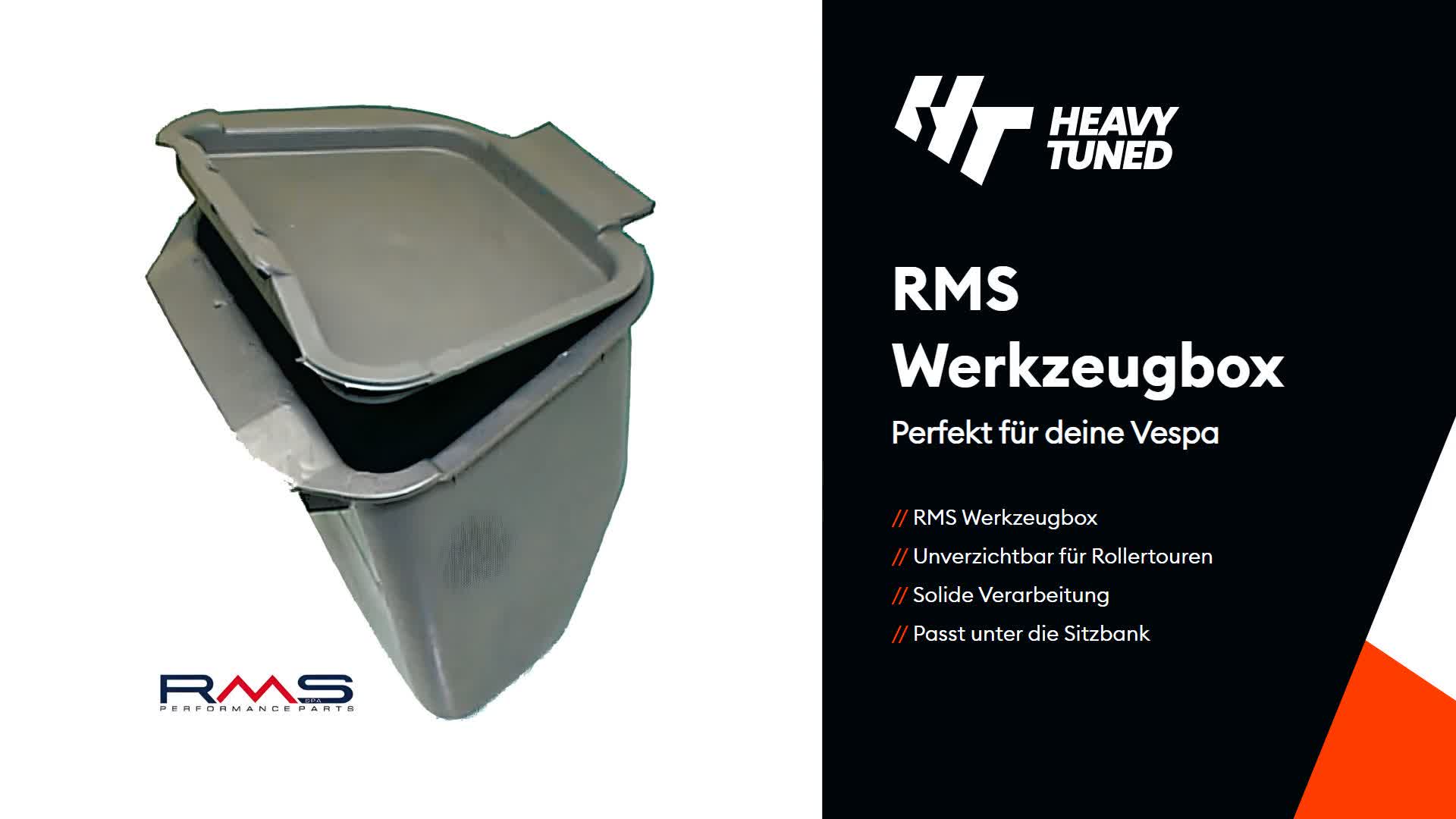RMS Werkzeugbehälter / Werkzeugbox kompatibel mit Vespa 50 Produktbild-Vorschau 6