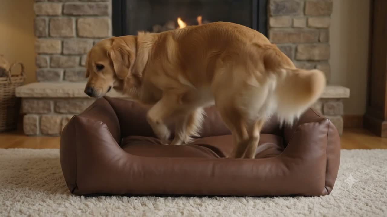 4L Textil Mario Orthopädisches Hundebett aus Kunstleder Produktbild-Vorschau 7