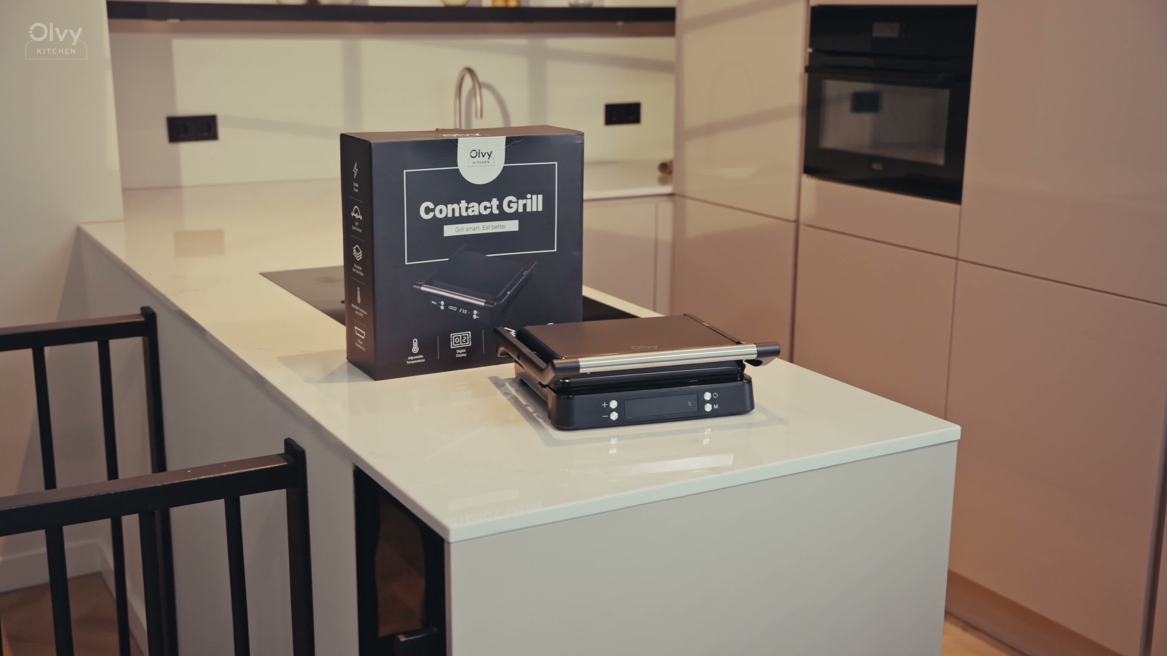 Olvy Kontaktgrill XXL 2000W – Sandwichmaker für 4 Produktbild-Vorschau 7