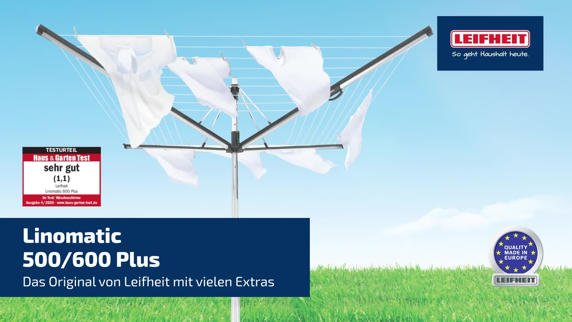 Leifheit Wäschespinne Linomatic 600 Plus - anthrazit Produktbild-Vorschau 7
