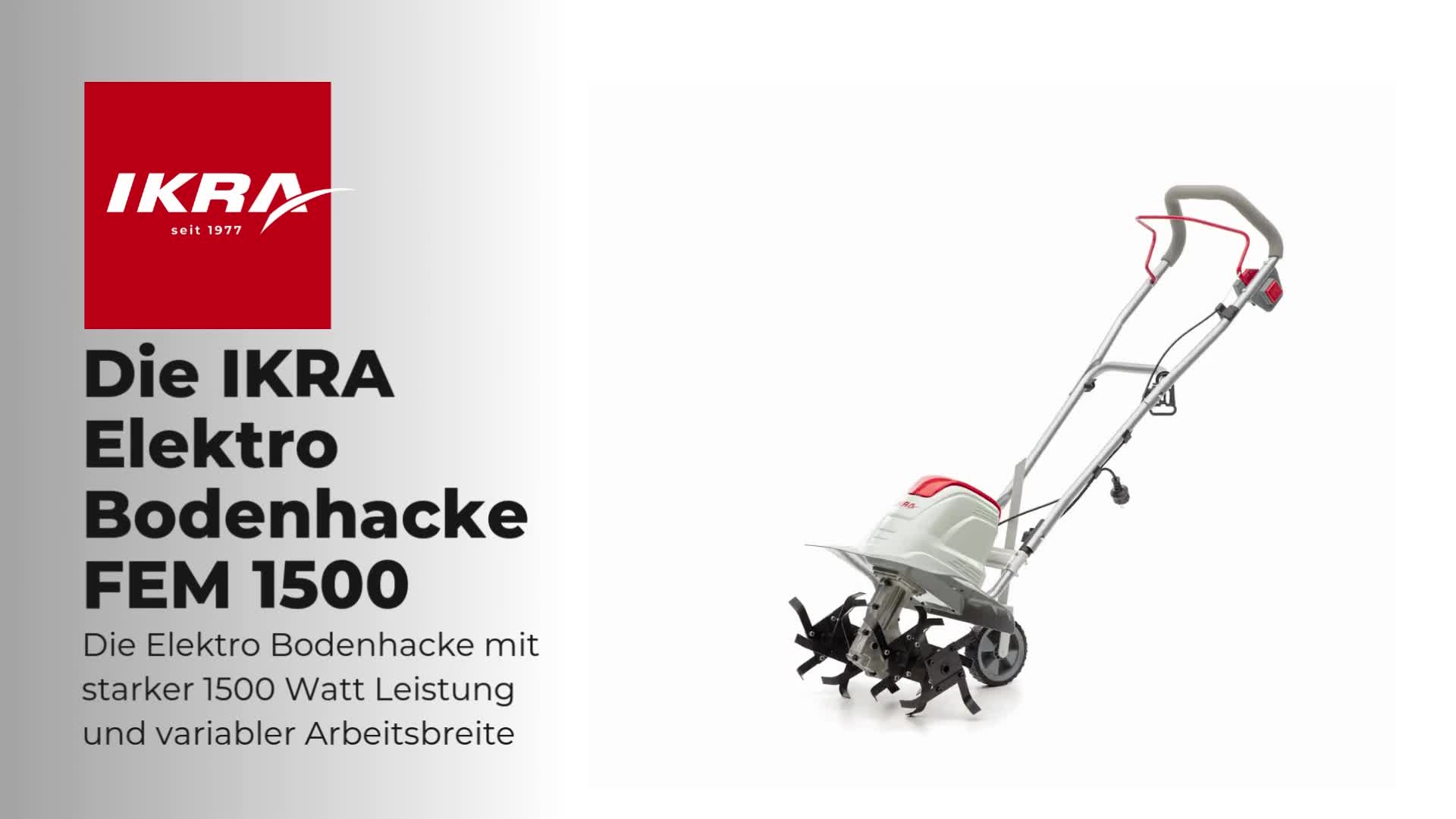 IKRA Elektro Motorhacke FEM 1500 | 1500 W | 17–45 cm Produktbild-Vorschau 7