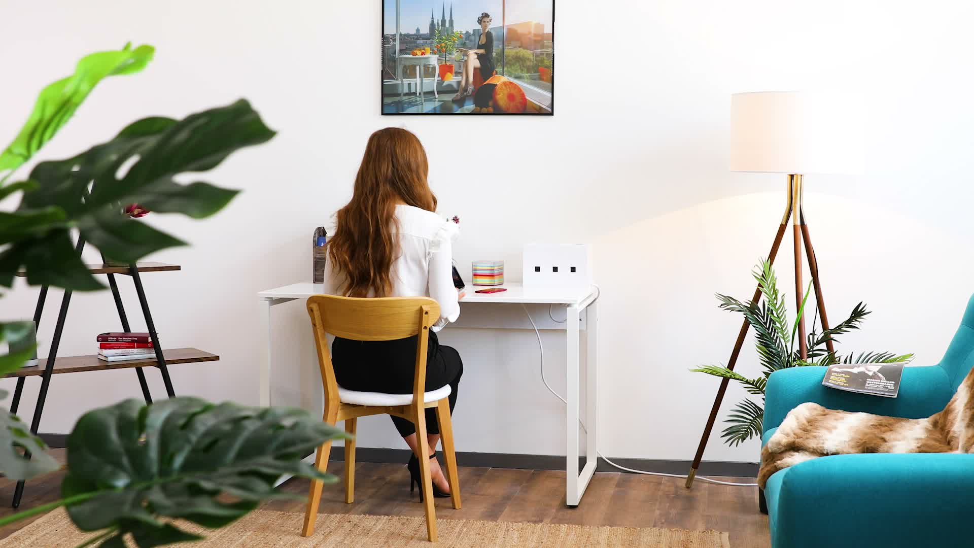 Relaxdays Kabelbox Bambus, Steckdosenleiste & Kabel Produktbild-Vorschau 7