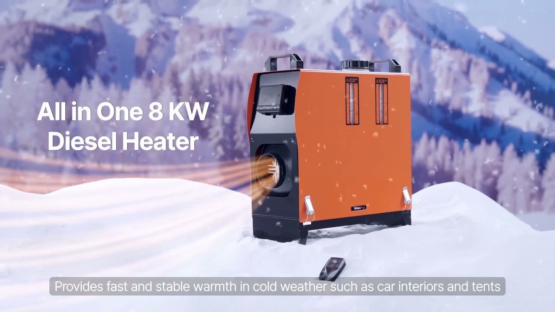 VEVOR Diesel-Luftheizung Standheizung 8 kW DC 12-24 V, Produktbild-Vorschau 6
