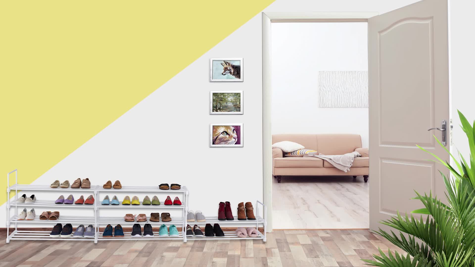 Relaxdays XXL Schuhregal Stecksystem, 10 Ebenen, modular, Produktbild-Vorschau 7