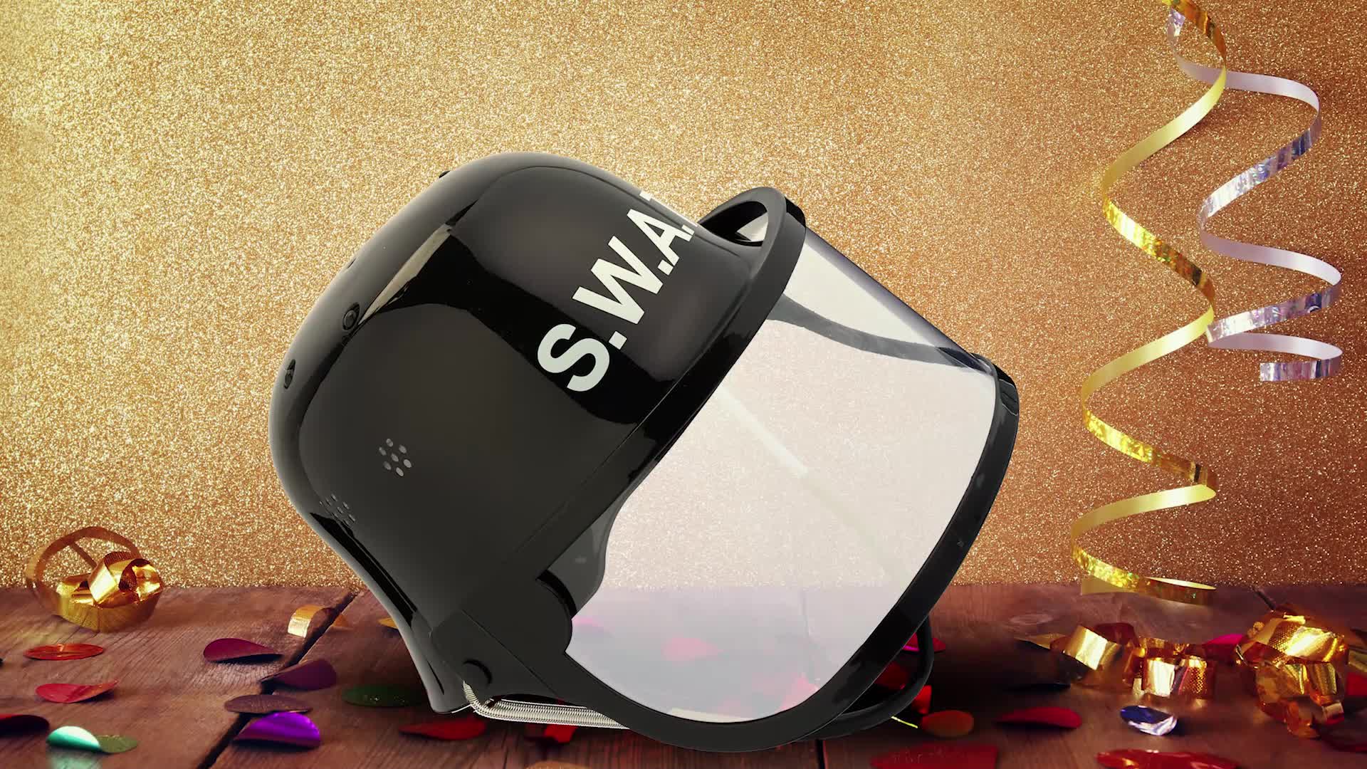 Relaxdays SWAT Helm Kinder, verstellbar, Einsatzhelm, Produktbild-Vorschau 7